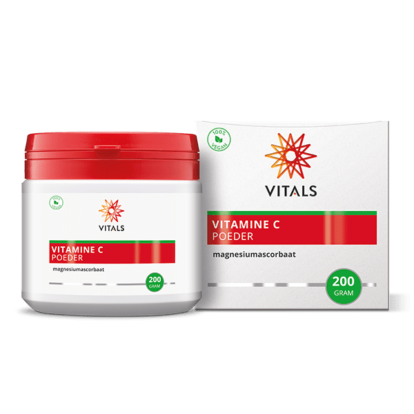 Vitals Vitamine C poeder (magnesiumascorbaat) 200 gram