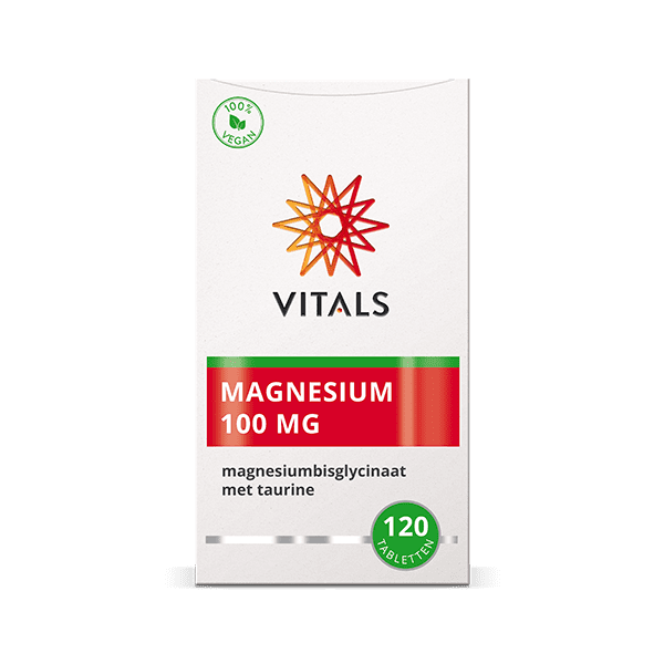 Vitals Magnesium(bisglycinaat) 100 mg 120 tabletten