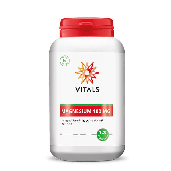Vitals Magnesium(bisglycinaat) 100 mg 120 tabletten