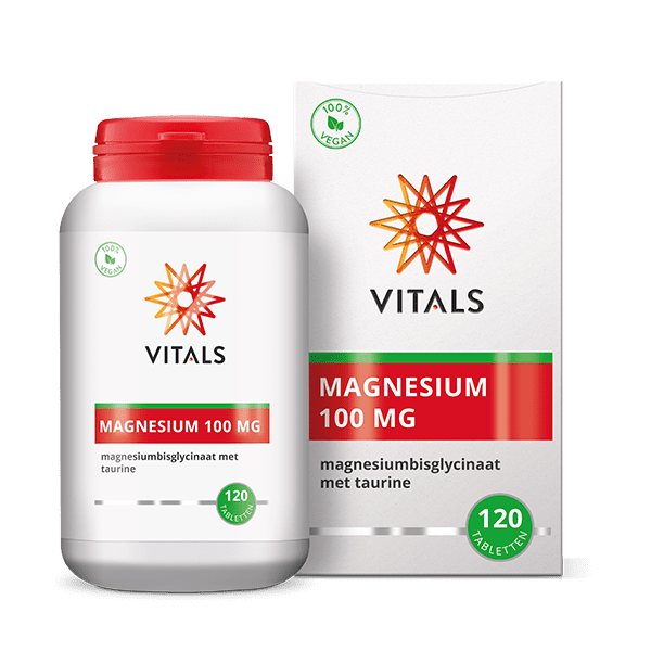 Vitals Magnesium(bisglycinaat) 100 mg 120 tabletten