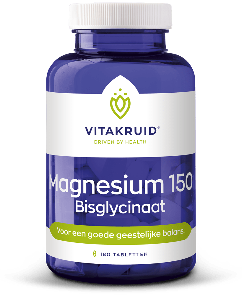 Vitakruid Magnesium 150 bisglycinaat 180 tabletten