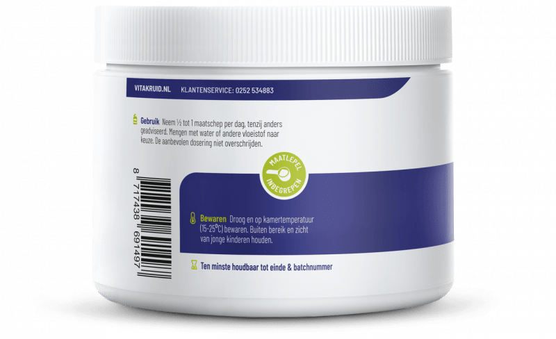 Vitakruid Vitamine C poeder calcium- & magnesiumascorbaat 260 gram