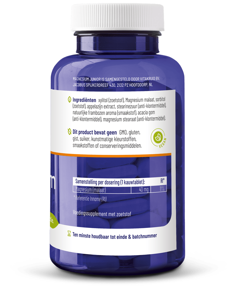Vitakruid Magnesium junior 90 kauwtabletten