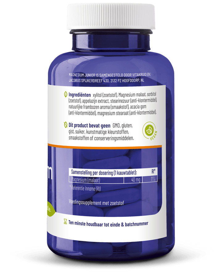 Vitakruid Magnesium junior 90 kauwtabletten