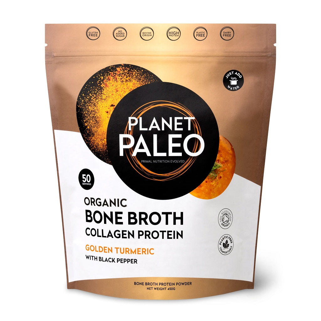 Organic Bone Broth Collagen Protein - Golden Turmeric