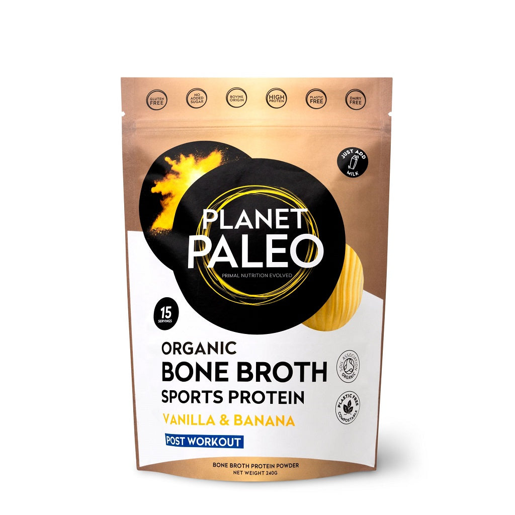 Organic Bone Broth Sport Protein - Vanilla & Banana