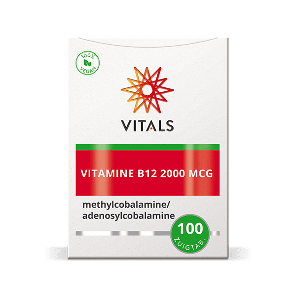 Vitals Vitamine B12 2000 mcg 100 zuigtabletten