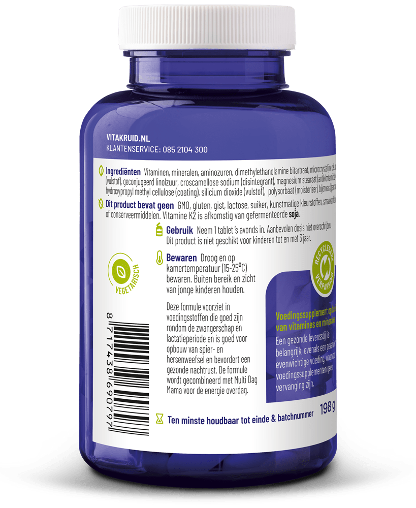 Vitakruid Multi Nacht Mama 90 tabletten