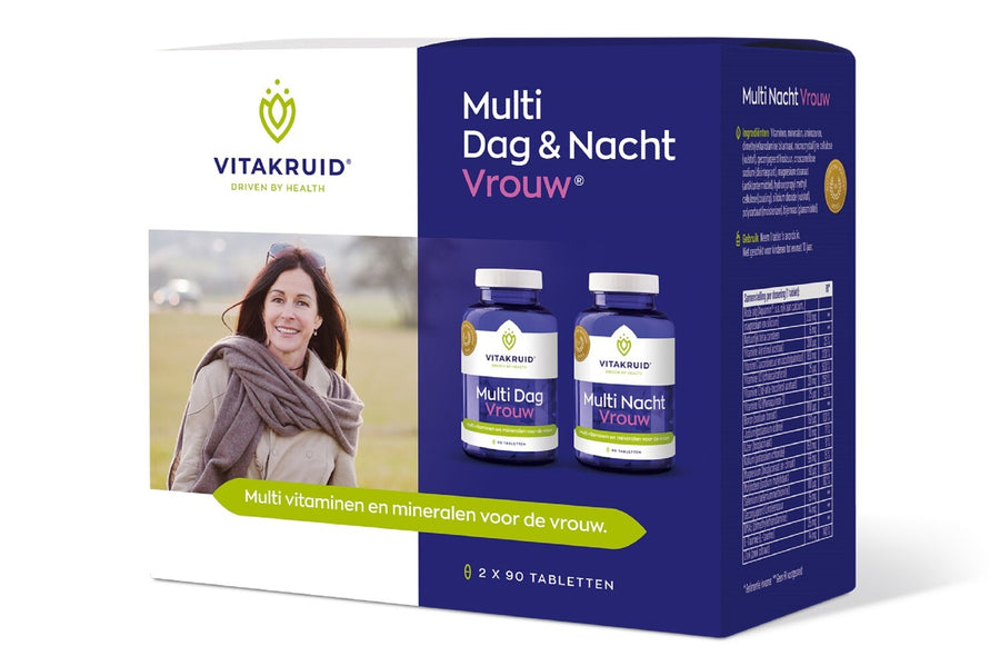 Vitakruid Multi dag & nacht vrouw 2 x 90 tabletten 180 tabletten