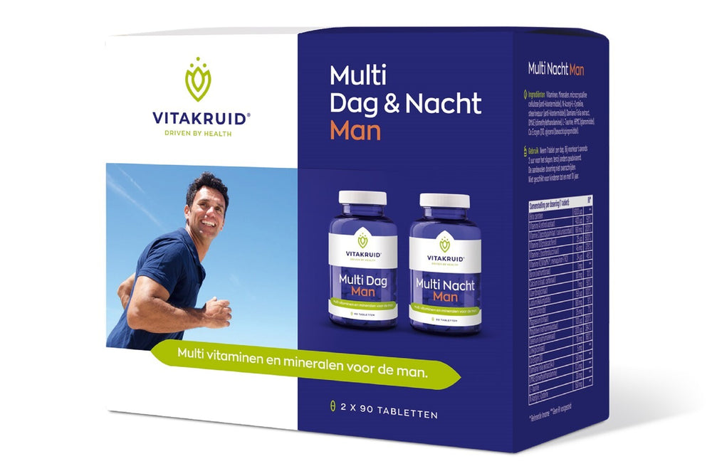 Vitakruid Multi dag & nacht man 2 x 90 tabletten 180 tabletten