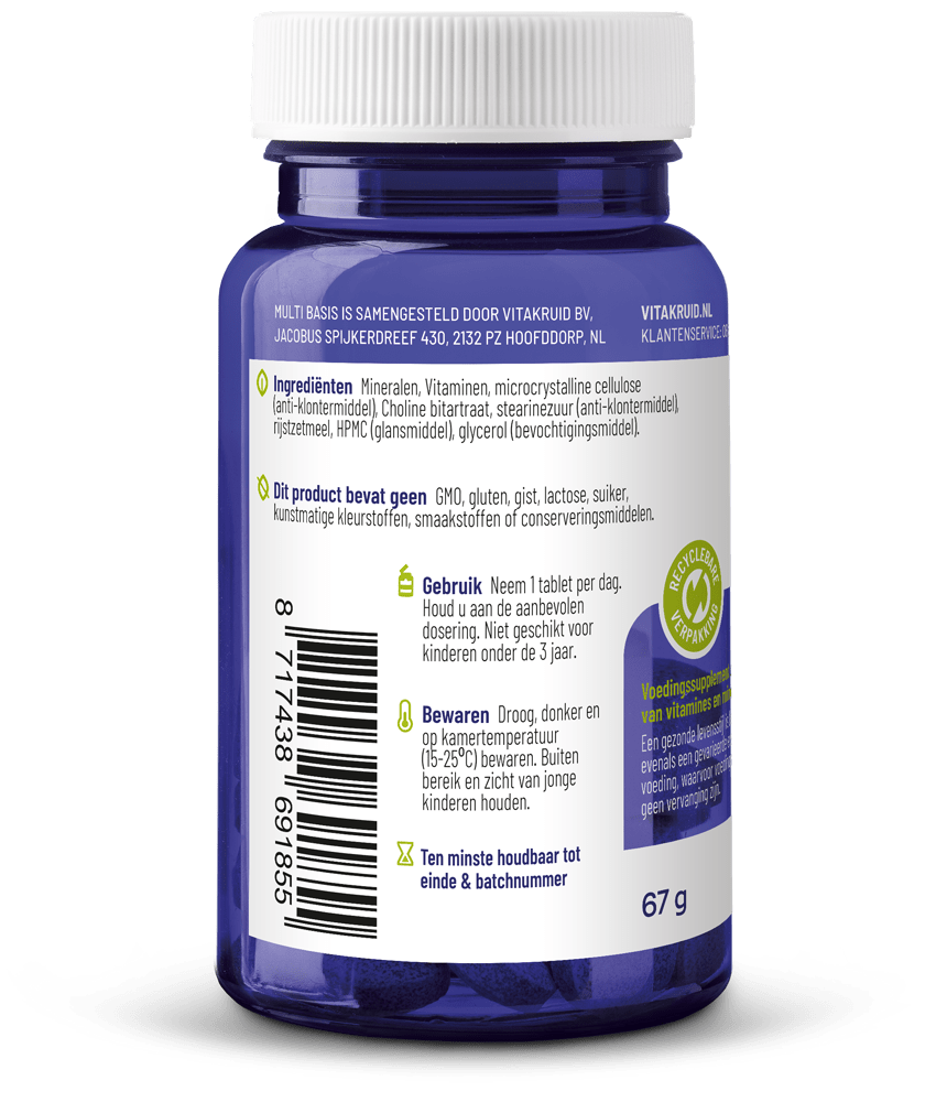 Vitakruid Multi basis 30 tabletten