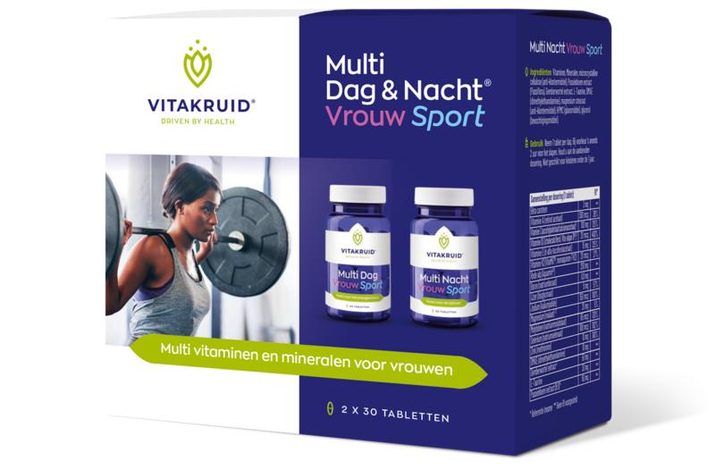 Vitakruid Multi dag & nacht vrouw sport 2 x 30 60 tabletten