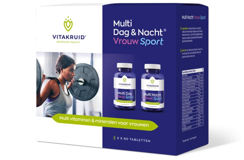 Vitakruid Multi dag & nacht vrouw sport 2 x 90 180 tabletten